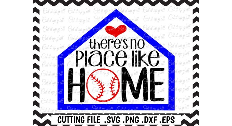 Baseball Svg There S No Place Like Home Cutting Files Svg Png Eps Dxf Cut Files For Cameo Cricut More Scalable Vector Graphics Design Free Download Svg Cut Files Images