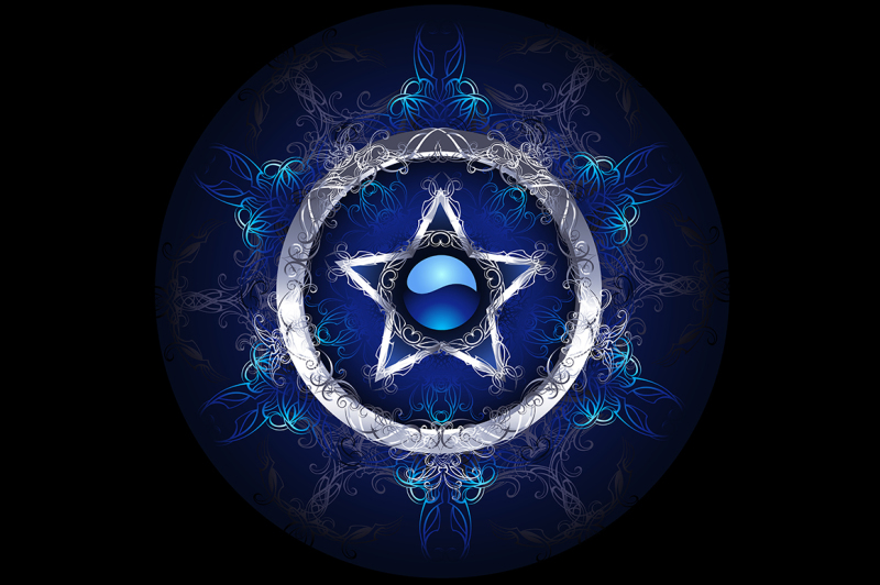 Mystic blue star By blackmoon9 TheHungryJPEG