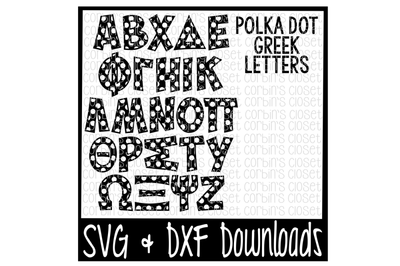 Free Greek Alphabet Svg Polka Dot Pattern Cut File Crafter File Free Logo Png Images With Transparent Backgrounds