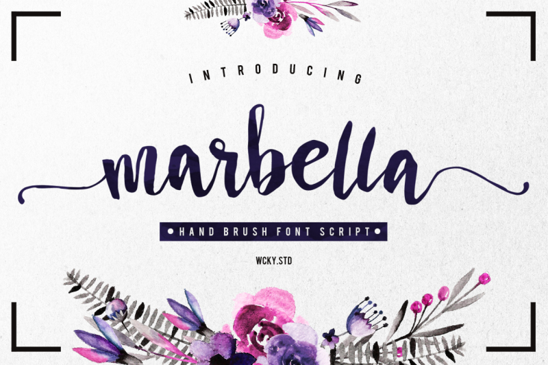 Marbella Typeface By WCKY.STD | TheHungryJPEG