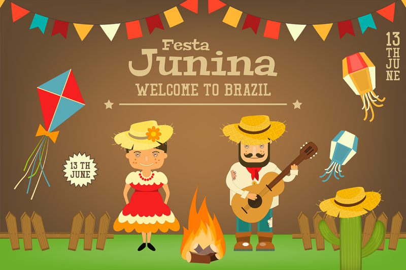 Festa Junina - Brazil Festival By Elfivetrov | TheHungryJPEG