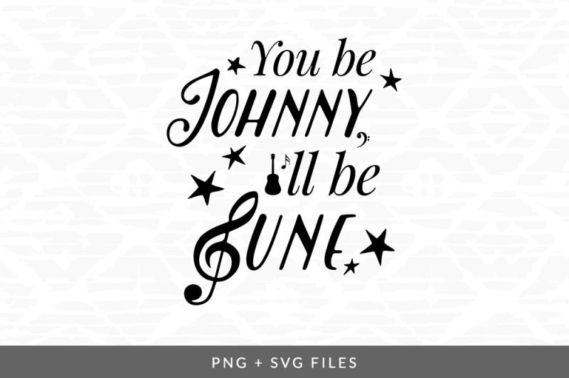 Johnny And June Svg Png Graphic