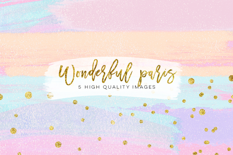 Pastel confetti digital paper, pastel gold rose digital texture, Paris ...