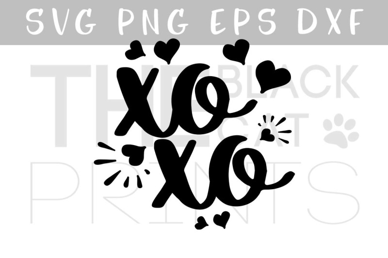 Download XOXO Svg Hugs and kisses SVG PNG EPS DXF with hearts svg ...