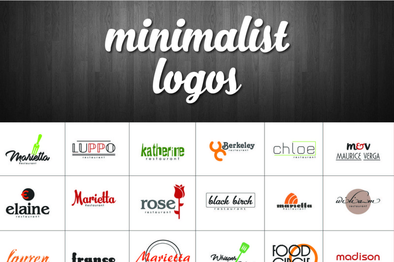 30 Minimalist Logo By Creative Mount Thehungryjpeg Com