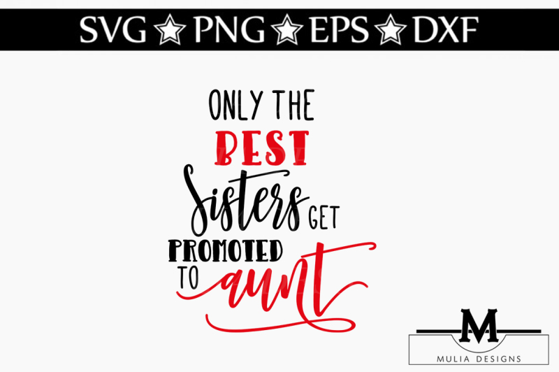 Download Promoted To Aunt SVG By Mulia Designs | TheHungryJPEG.com