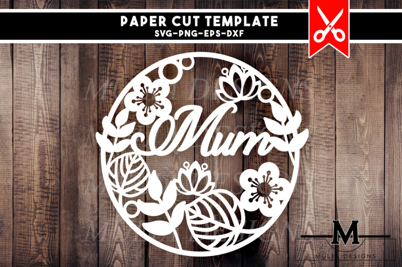 Download Free Papercut Template Mum Crafter File Free Svg Jpeg Design Files For Cricut Cameo