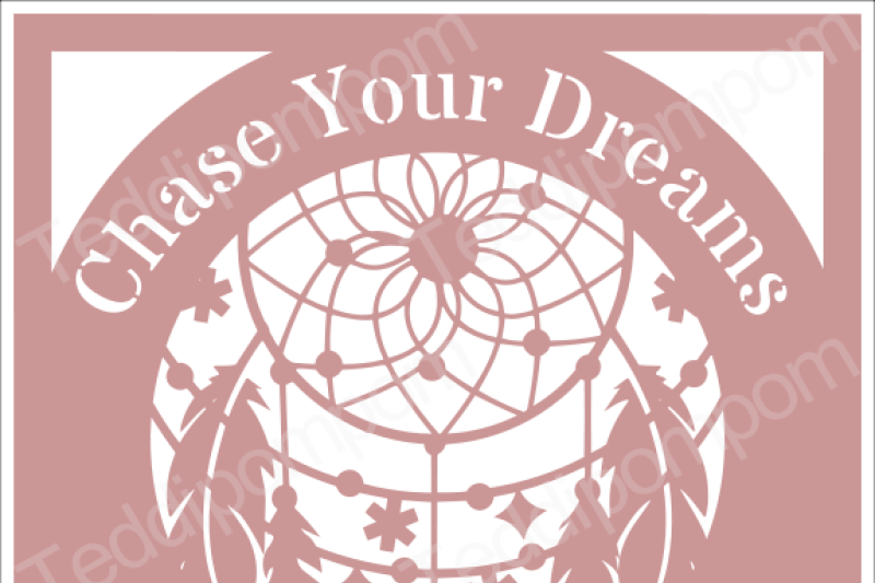 Download Free Chase Your Dreams Dreamcatcher Svg Papercut Frame Cricut Silhouette Svg Papercutting Card Making Digital Upload PSD Mockup Template