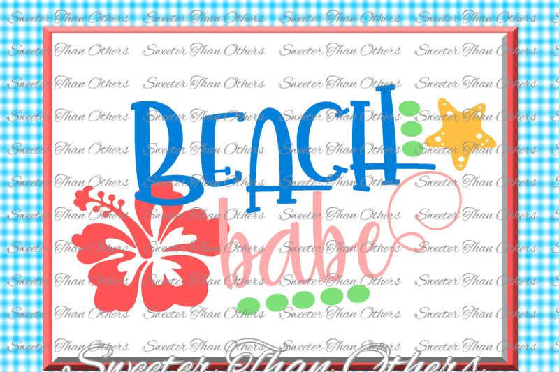 Download Free Beach Svg Beach Babe Svg Summer Beach Pattern Dxf Silhouette Cameo Cut File Cricut Cut File Instant Download Vinyl Design Htv Scal Mtc Crafter File