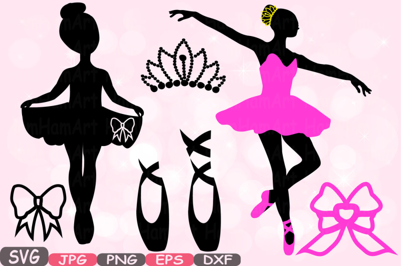 Download Ballet Ballerina SVG Silhouette Cutting Files sign icons ...