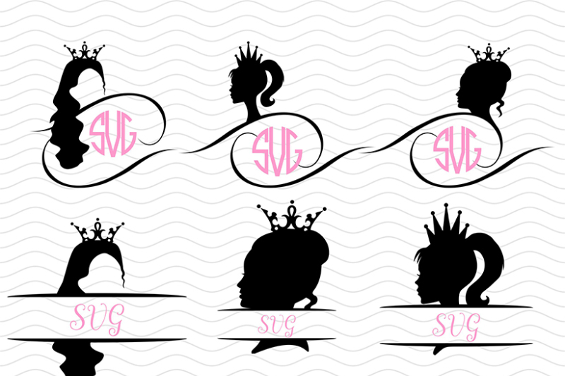 Download Princess Monogram Svg By Dreamer S Designs Thehungryjpeg Com