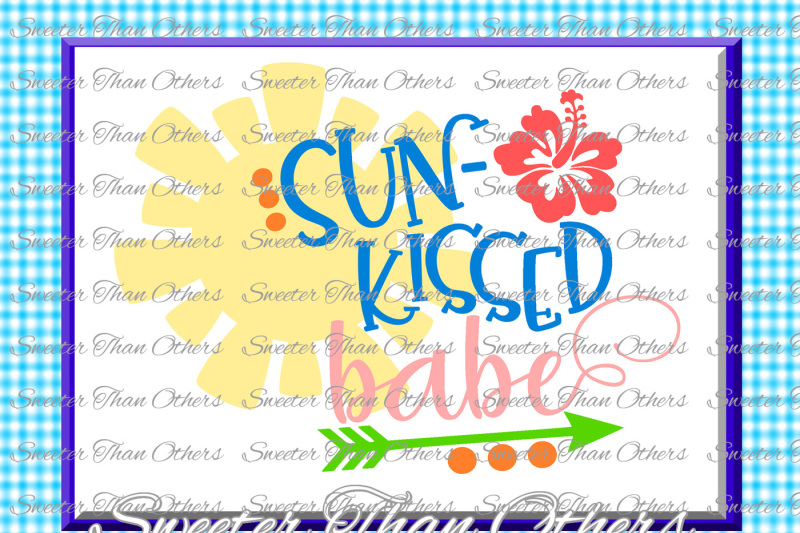 Download Free Free Beach Svg Sun Kissed Babe Svg Summer Beach Pattern Dxf Silhouette Cameo Cut File Cricut Cut File Instant Download Vinyl Design Crafter File Download Free Svg Files Creative Fabrica SVG Cut Files