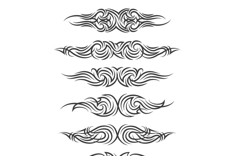 Supperb Temporary Tattoos - Black Tribal Rose Tattoo (Set of 4) :  Amazon.in: Beauty