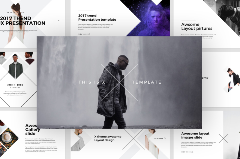 X Powerpoint Template By Dublin_Design | TheHungryJPEG