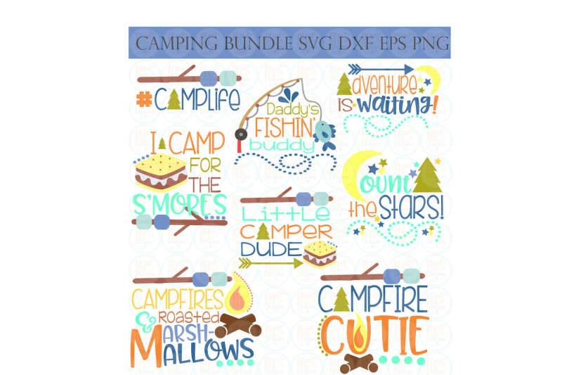 Download Camping Bundle SVG, DXF, EPS, PNG design By Bizzy Lou ...