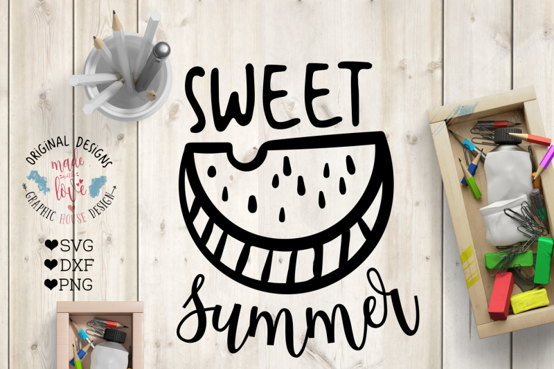 Download Free Free Sweet Summer Cutting File Crafter File SVG DXF Cut File