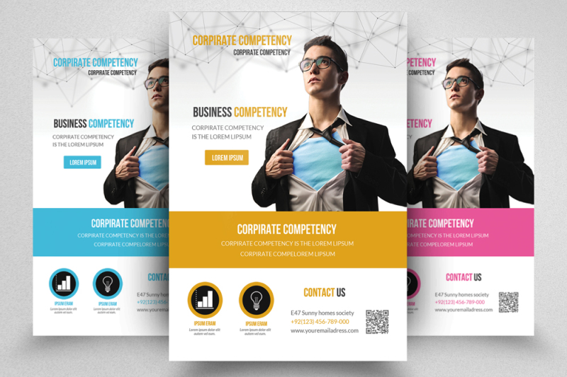 A4 Business Corporate Agency Flyer By Designhub | TheHungryJPEG