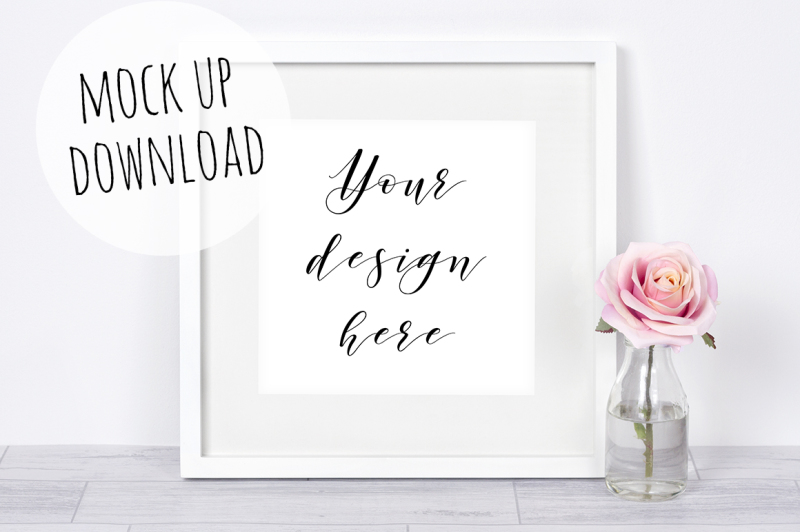 Download Square Frame Mockup Photograph By Doodle and Stitch | TheHungryJPEG.com