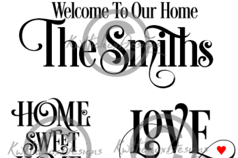 Welcome to Our Home SVG Pack