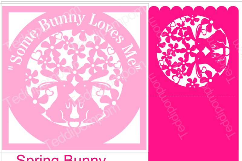 Download Free Spring Bunny Frame & Card Svg Crafter File