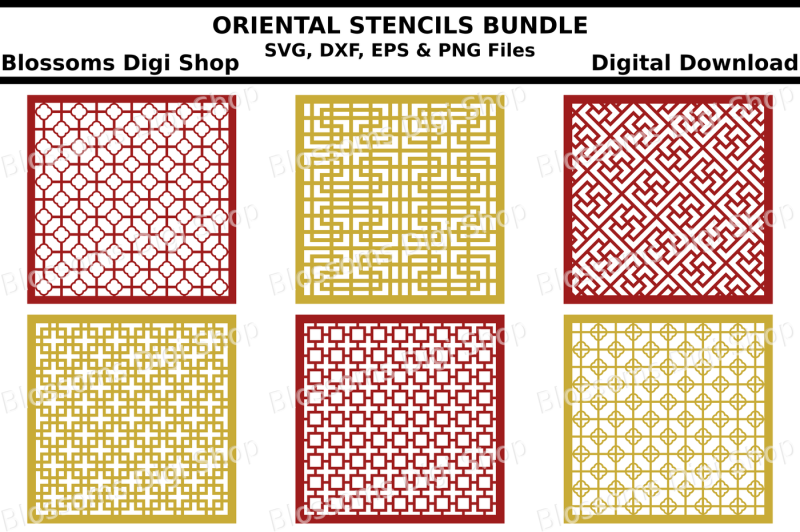 Free Oriental Patterns Stencil Bundle Svg Dxf Eps And Png Files Crafter File Download Svg Free Icons Font Psd Png Eps Vector Icon