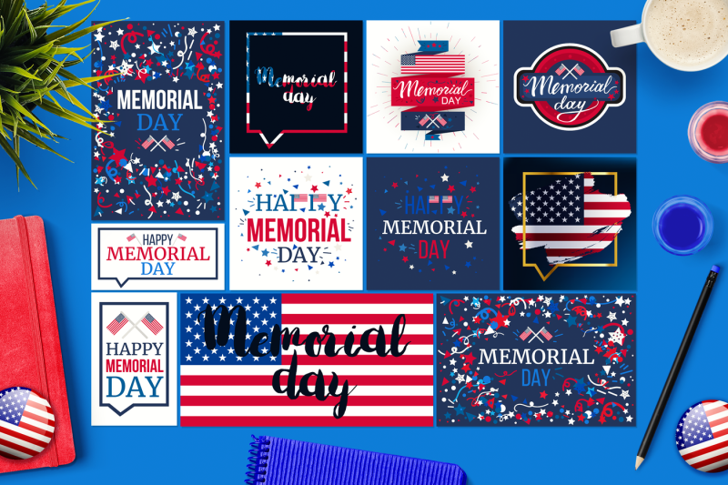 Memorial Day Banners By Barsrsind Shop | TheHungryJPEG