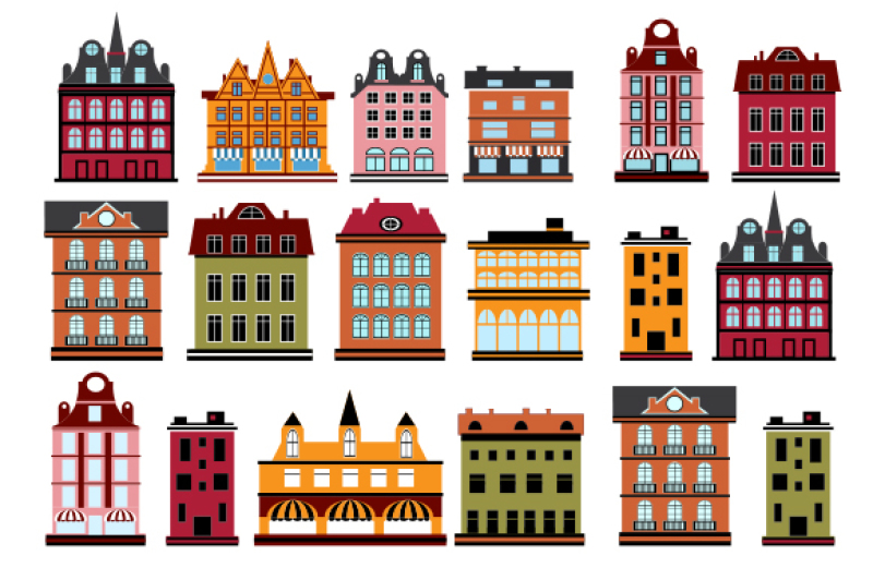 Download Free Vector Houses And Buildings Crafter File