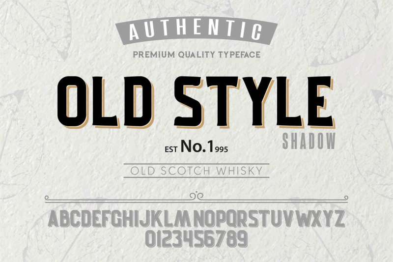 Font Alphabet Script Typeface Label Authentic Old Style Shadow Ttypeface For Labels And Different Type Designs By Dot Thehungryjpeg Com