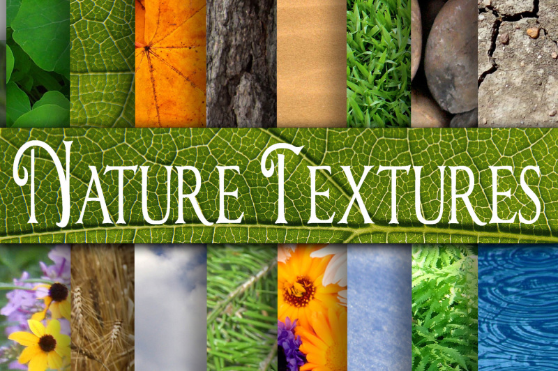 Download Free Nature Textures Digital Paper Crafter File