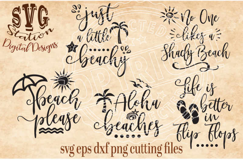 Download Free Summer And Beach Svg Dxf Png Eps Cutting File Silhouette Cricut Scal Crafter File Free Vector Icons Svg Files