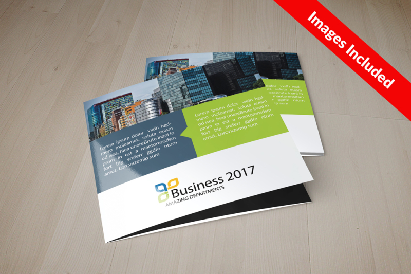 Business Square Trifold Brochure By Designhub | TheHungryJPEG