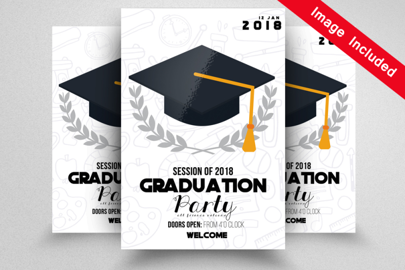 Graduation Announcement Template By Designhub | TheHungryJPEG