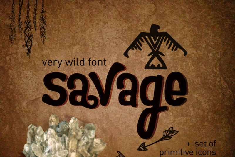 Wild Font Savage By Oldypeople Thehungryjpeg Com