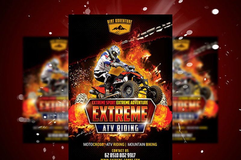 Exreme Adventure Flyer A4 A5 By Eyestetix Studio Thehungryjpeg Com