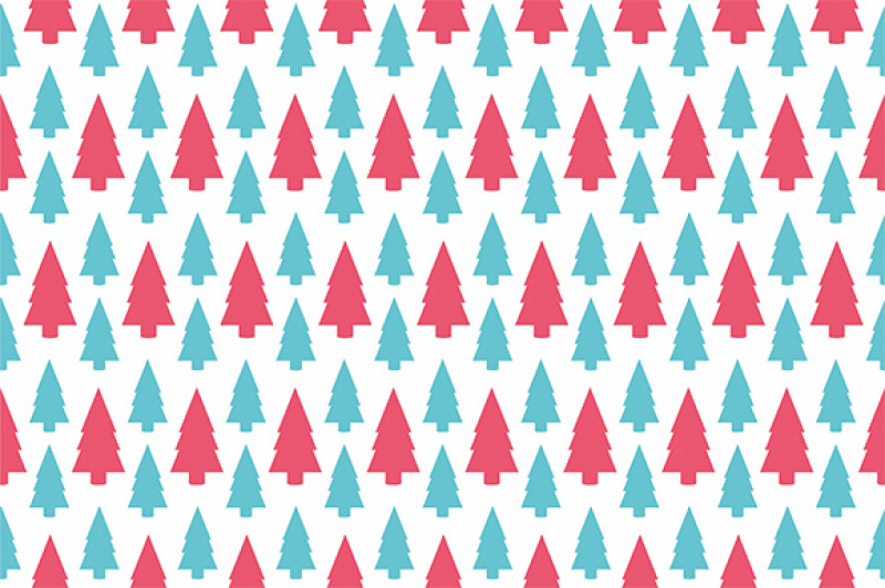 Christmas tree pattern By Volyk | TheHungryJPEG