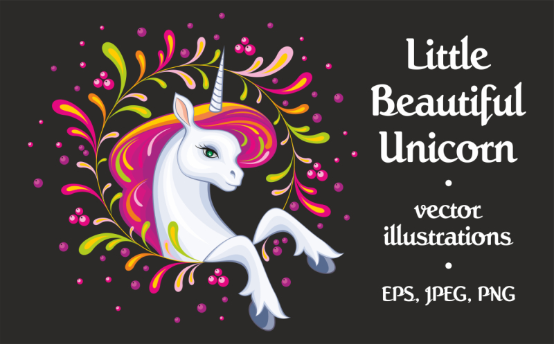 Download Free Little Beautiful Unicorn Vector Illustrations Crafter File