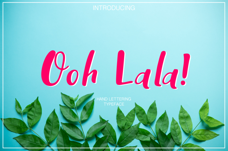 Ooh Lala Hand Lettering Font By Nursery Art Thehungryjpeg