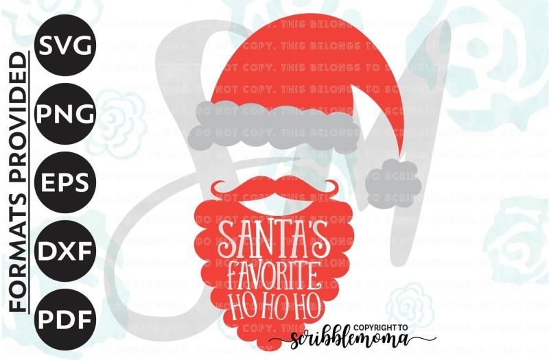 Free Ho Ho Ho Svg Christmas Svg Santa Cut File Santa Claus Svg Santa S Favorite Ho Svg Eps Dxf Png Cut Files For Silhouette For Cricut Crafter File Download Free Svg