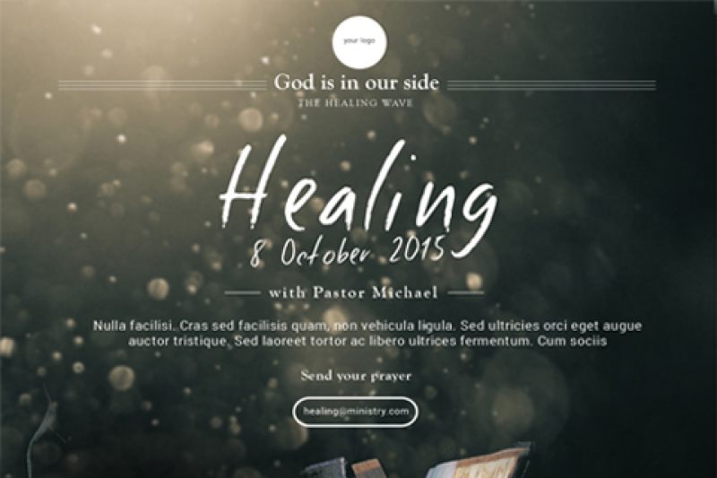 Healing Church Flyer By Menthamint Thehungryjpeg Com