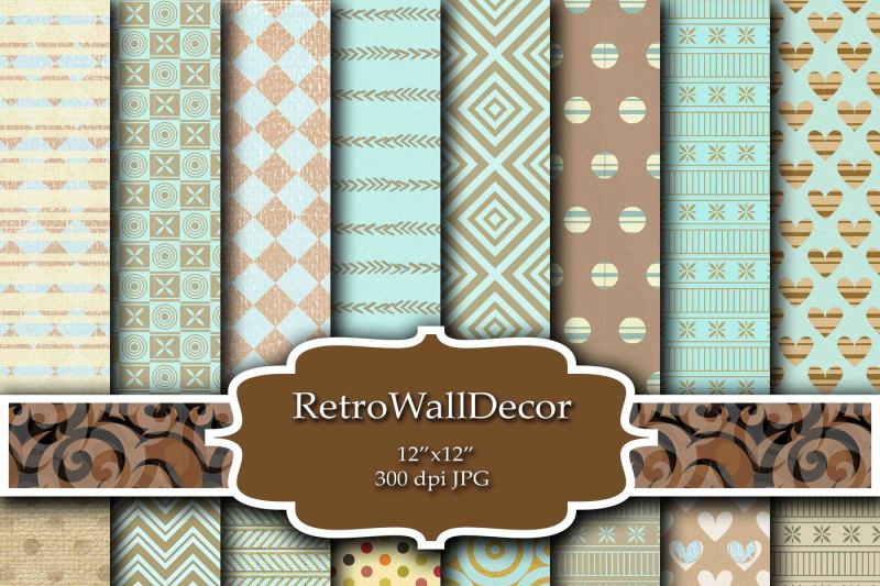 Download Free Retro Digital Paper Crafter File