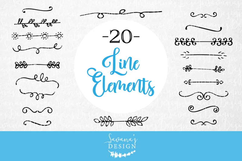 Download Free Vector Line Elements Svg Free Cricut Svg File Fonts SVG, PNG, EPS, DXF File