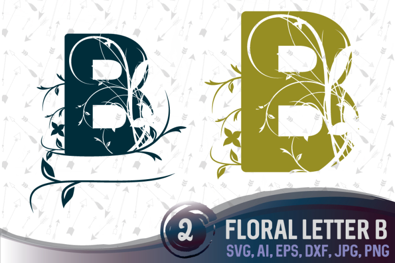 Download Free Swirly Floral Letter B Svg Png Jpg Dxf Ai Eps Crafter File Free Svg Files For Cricut Silhouette And Brother Scan N Cut
