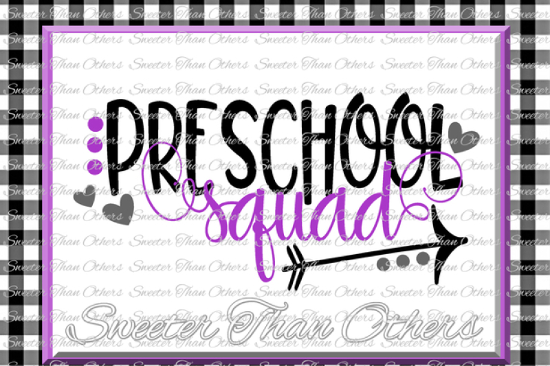 Free Preschool Squad Svg Kindergarten Svg Teacher Svg Dxf Silhouette Studios Cameo Cricut Cut File Instant Download Vinyl Design Htv Scal Mtc Crafter File Free Svg Cut Files For Personal Use