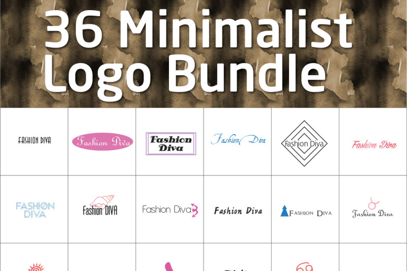 36 Minimalist Logo Pack 3 By Creative Mount Thehungryjpeg Com