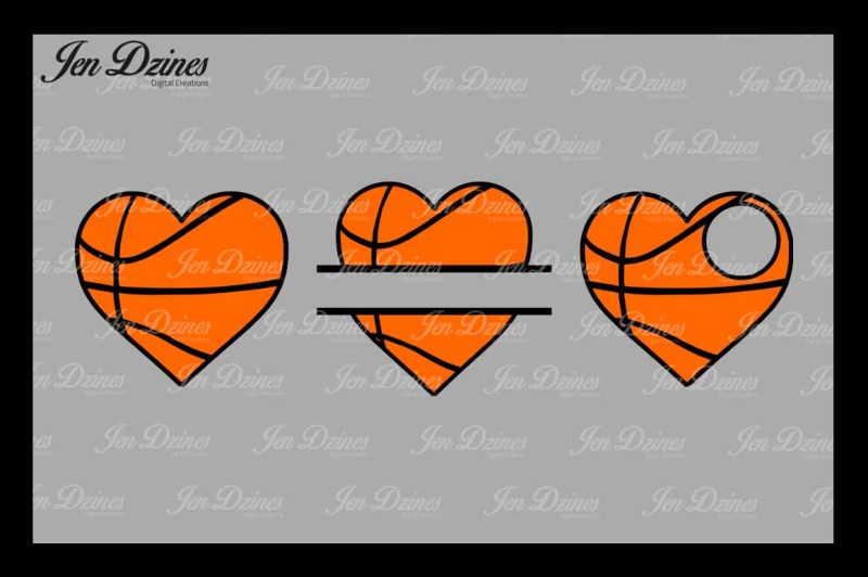 Download Free Basketball Hearts Svg Dxf Eps Png Crafter File Cut File Vinyl