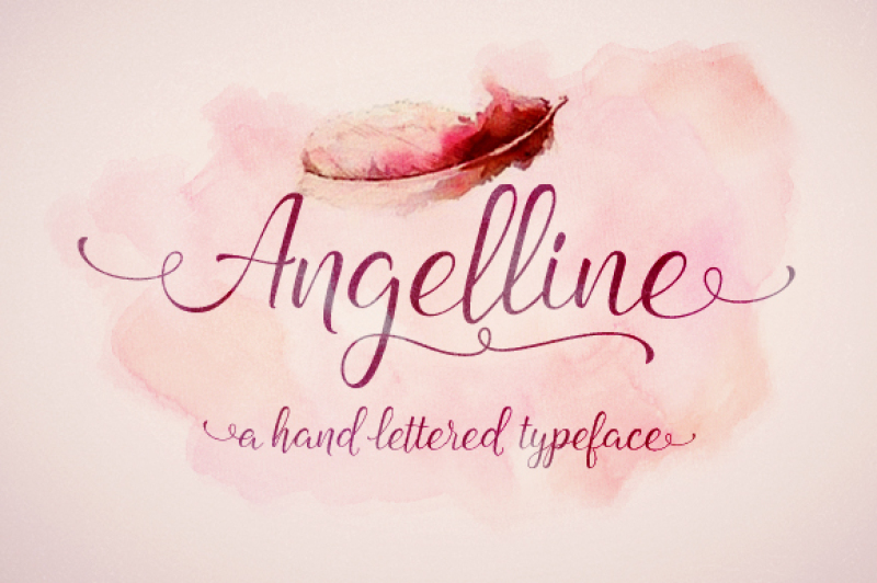 Angelline Script By Graptail Thehungryjpeg Com