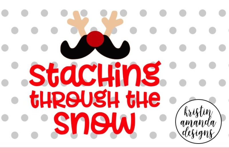 Staching Through The Snow Christmas Svg Dxf Eps Png Cut File Cricut Silhouette By Kristin Amanda Designs Svg Cut Files Thehungryjpeg Com