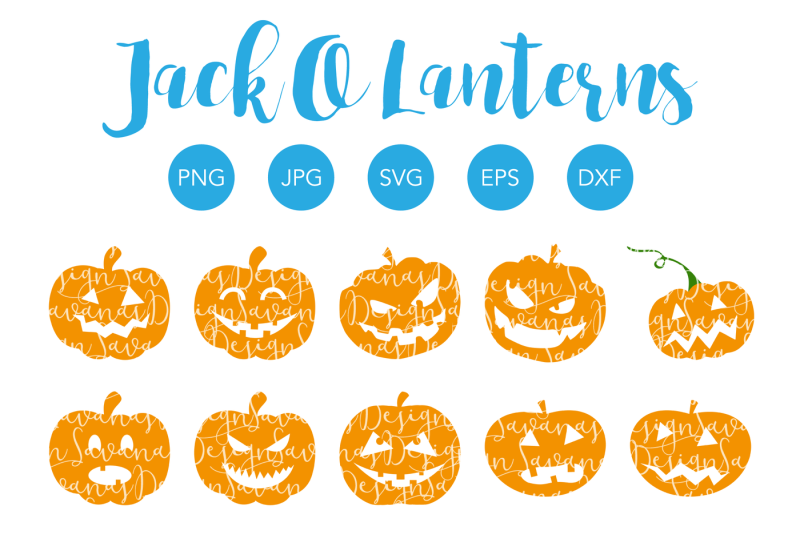 Jack O Lanterns Svg Cut Files And Clipart By Savanasdesign Thehungryjpeg Com