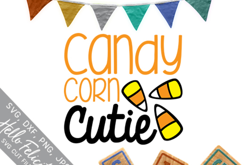 Candy Corn Cutie Halloween Svg Cutting Files By Hello Felicity Thehungryjpeg Com