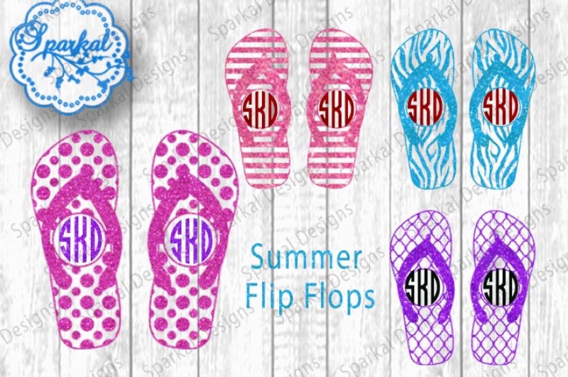 Download Free Summer Flip Flops Svg Dxf Cutting Files Crafter File